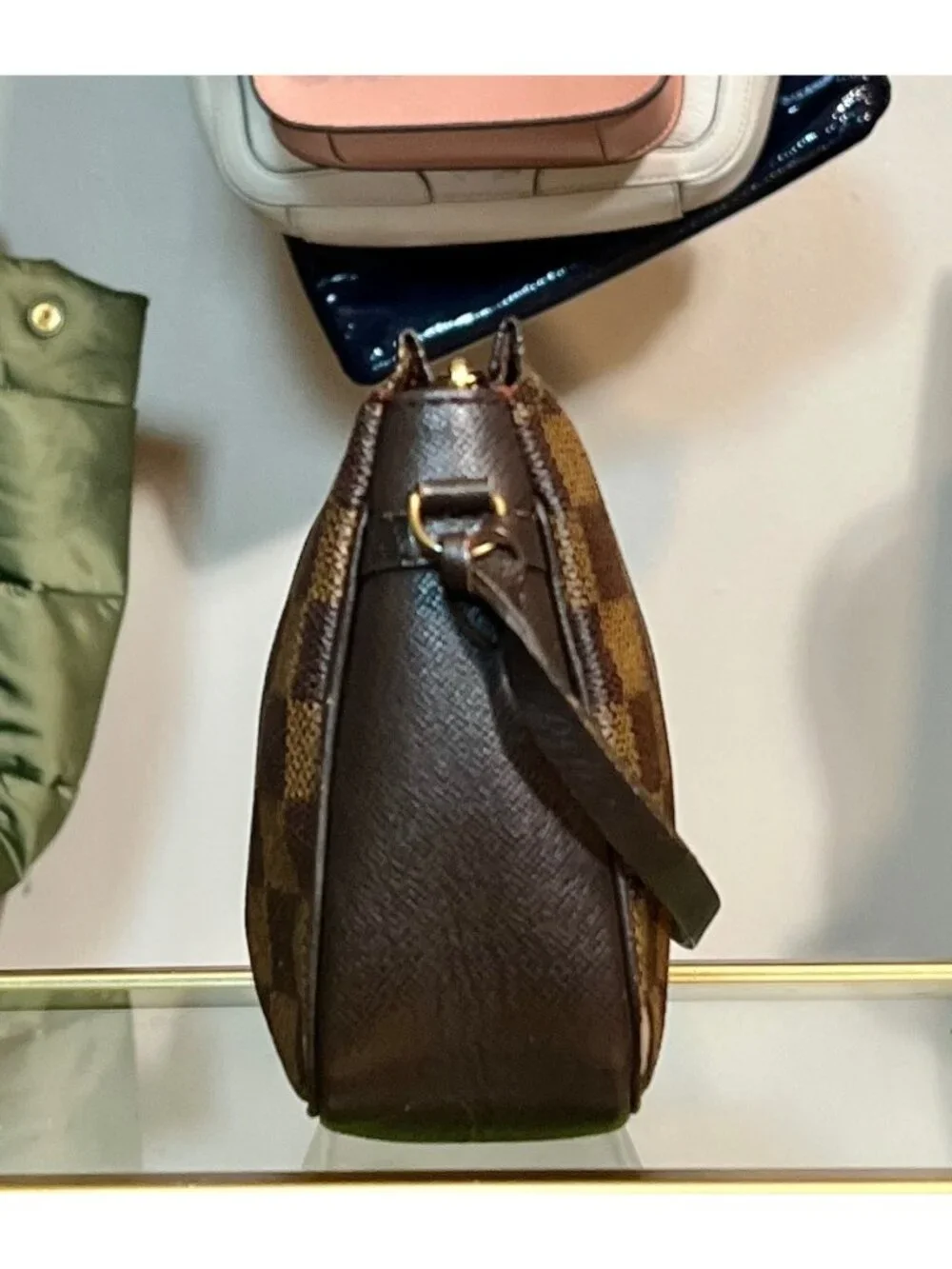 AUTHENTIC LOUIS VUITTON DAMIER POCHETTE HANDBAG